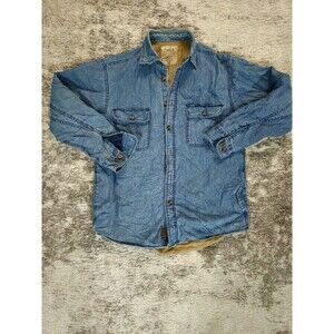 Vintage Arrow Blue Jeans Quilted Denim Flannel Jacket Size S Farm Coat
